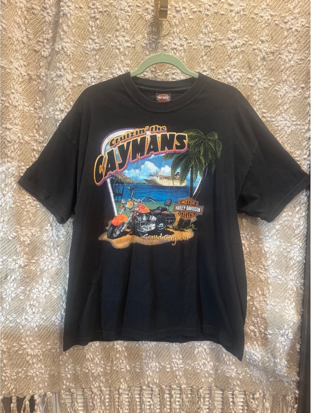 Harley-Davidson Grand Cayman Black T-Shirt  Size XL.